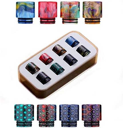 Drip Tip Box 810 Anschluss Wide Bore DripTips Verdampfer, 8 verschiedene Mundstücke Resin