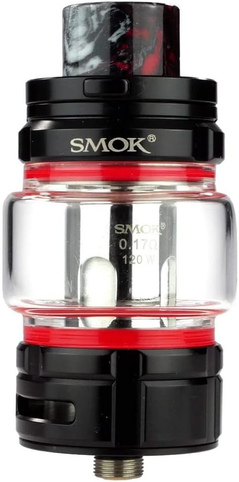 SMOK TFV16 Tank 9 ml, Durchmesser 27 mm, Riccardo DL Verdampfer für e-Zigarette, black plating, 94 g