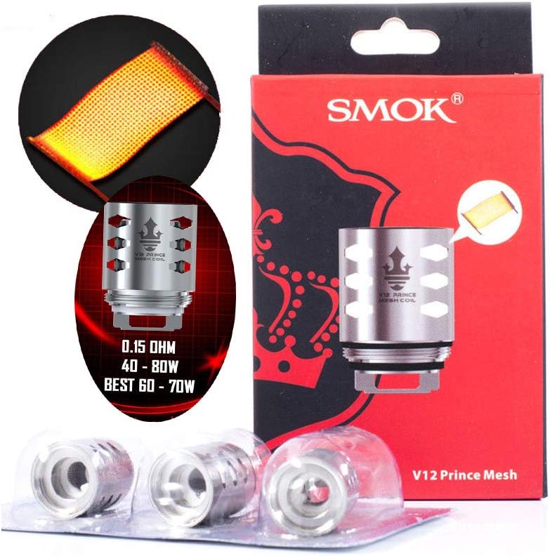 SMOK V12 Prince Mesh Coils für V12 Prince Verdampfer 0.15ohm 3 Stück