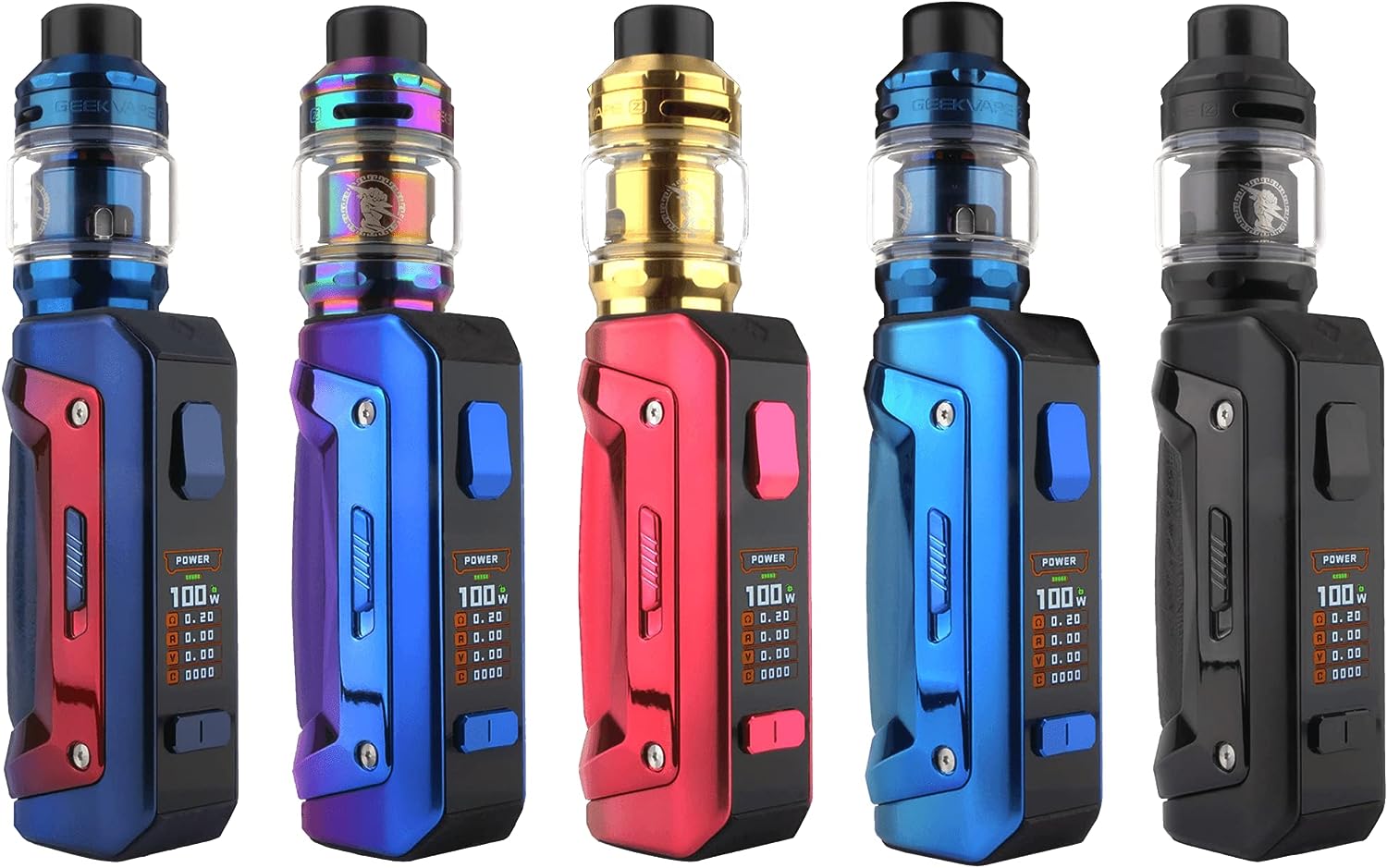 GeekVape AEGIS Solo 2 / S100 + Z Subohm Tank 2021 Kit, E-Zigarette, 100 W, 5,5 ml, classic black