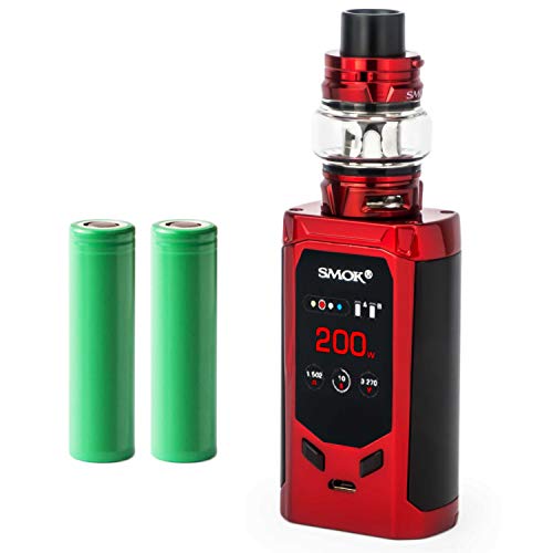 Smok R-Kiss Kit inkl. TFV8 Baby V2 (5 ml) 5000 mAh E-Zigarette E-Shisha Starterset (nikotinfrei) Produkt enthält kein Nikotin! (rot)