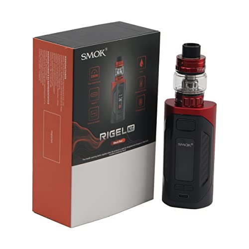 Smok Rigel Kit mit 6,5 ml TFV9 Tank 230 W Mod 0,96-Zoll-Bildschirm Vape Device Slide to Fill System No Nicotine Black Red