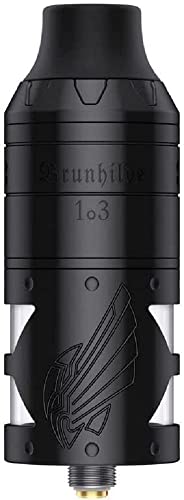 Vapefly Brunhilde 103 RTA, Selbstwickel-Verdampfer, 25,2 mm, 7 ml, schwarz, ohne Nikotin