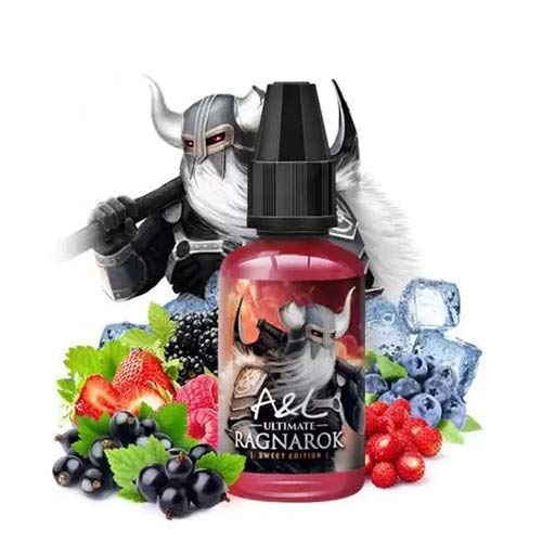 Oil4vap AROME UND ELIQUIDEN – A & L – RAGNAROK-KONZENTRAT – SÜSSER WILDER ROTER FRUCHTMISCHUNG – Kaffee, NIKOTINFREI (30 ml)