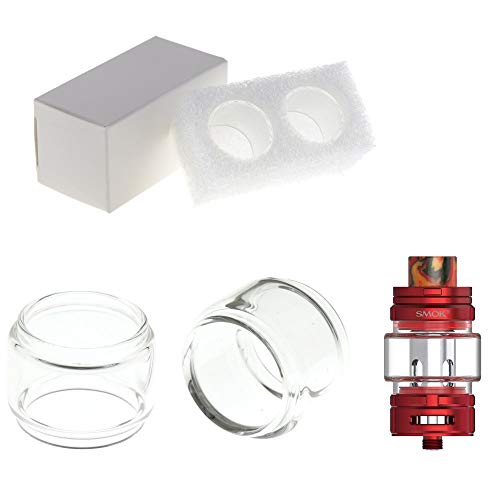 2x Ersatzglas 7,5ml für SMOK TFV18 Verdampfer Tank Bulb Glas Pyrex Tube Glastank Ersatz TFV 18