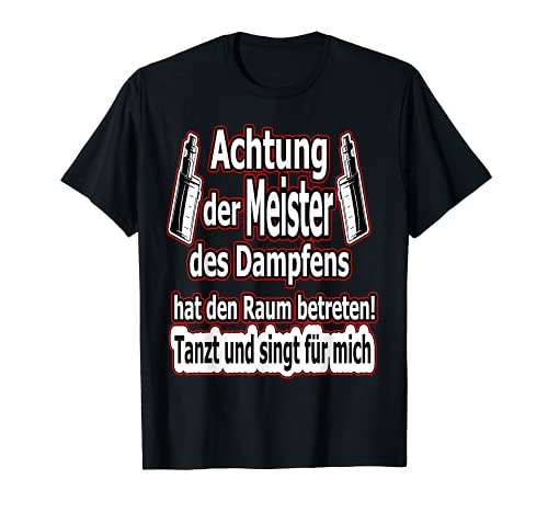 Topmoderne E-Zigaretten T-Shirts für Dampfer und Vaper: E-Zigarette, Coil und Liquid.