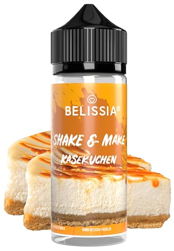 Belissia Shake and Make – Käsekuchen – Hochdosiertes Lebensmittel Aroma 10ml mit praktischer Schüttelflasche zum mischen. Für Lebensmittel, Kochen, Backen, Hobby, Raumerfrischung uvm.