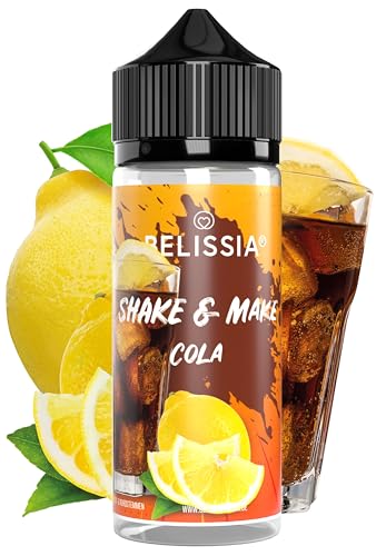 Belissia Shake and Make – Cola – Hochdosiertes Lebensmittel Aroma 10ml mit praktischer Schüttelflasche zum mischen. Für Lebensmittel, Kochen, Backen, Hobby, Raumerfrischung uvm.