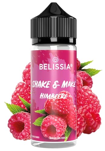 Belissia Shake and Make – Himbeer – Hochdosiertes Lebensmittel Aroma 10ml mit praktischer Schüttelflasche zum mischen. Für Lebensmittel, Kochen, Backen, Hobby, Raumerfrischung uvm.