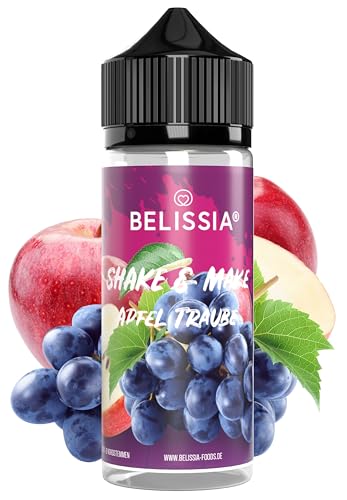 Belissia Shake and Make – Apfel-Traube – Hochdosiertes Lebensmittel Aroma 10ml mit praktischer Schüttelflasche zum mischen. Für Lebensmittel, Kochen, Backen, Hobby, Raumerfrischung uvm.