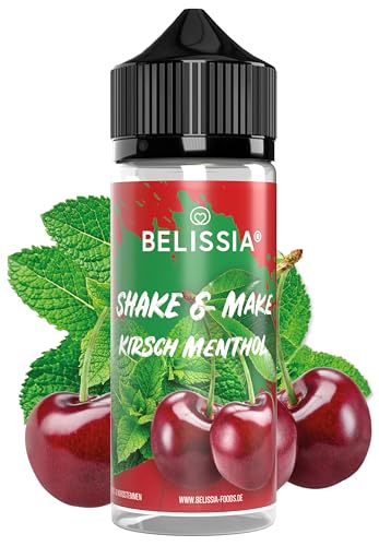 Belissia Shake and Make – Kirsch-Menthol – Hochdosiertes Lebensmittel Aroma 10ml mit praktischer Schüttelflasche zum mischen. Für Lebensmittel, Kochen, Backen, Hobby, Raumerfrischung uvm.