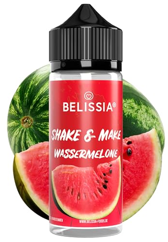 Belissia Shake and Make – Wassermelone – Hochdosiertes Lebensmittel Aroma 10ml mit praktischer Schüttelflasche zum mischen. Für Lebensmittel, Kochen, Backen, Hobby, Raumerfrischung uvm.