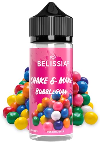 Belissia Shake and Make – Bubblegum – Hochdosiertes Lebensmittel Aroma 10ml mit praktischer Schüttelflasche zum mischen. Für Lebensmittel, Kochen, Backen, Hobby, Raumerfrischung uvm.